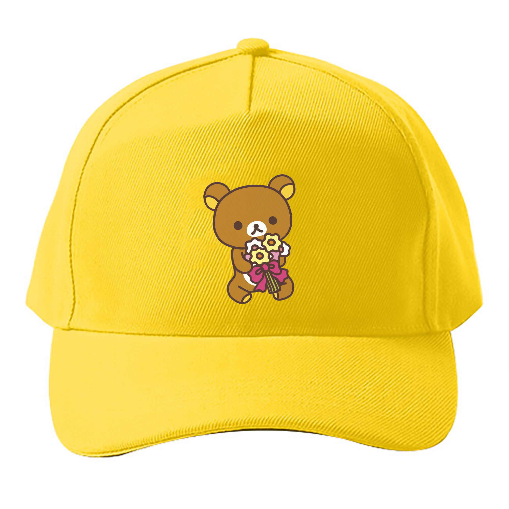 （画像用） リラックマ リラックマ キイロイトリ Rilakkuma Korilakkuma Kiiroitori ベースボールキャップ 綿100％ 男女兼用 帽子 スポーツ